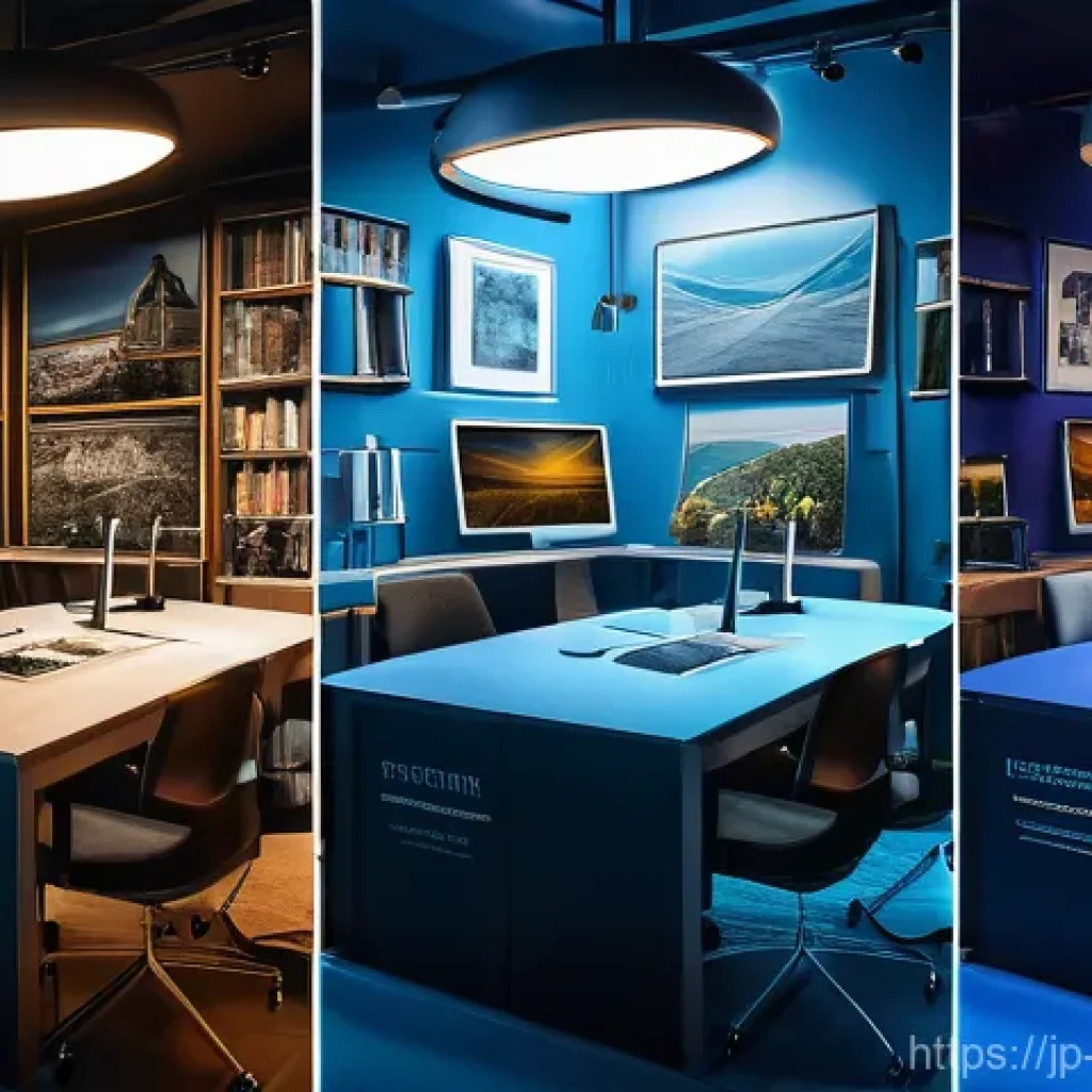 소셜미디어마케터의 직무 스트레스 관리 - Here are three detailed image prompts in English, designed to be safe for a 15-year-old audience and...