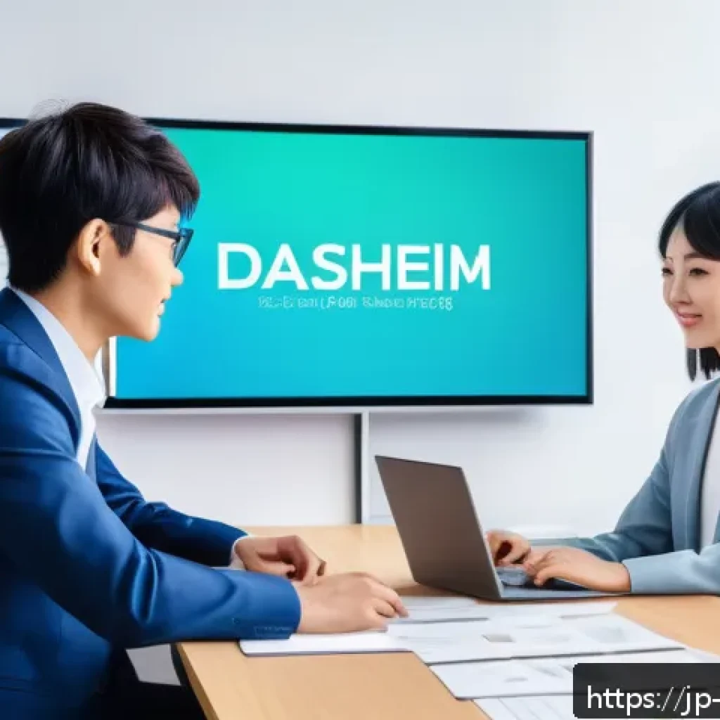 소셜미디어마케팅 관련 정부 지원 사업 - A modern Japanese small business office setting with diverse young professionals collaborating on di...